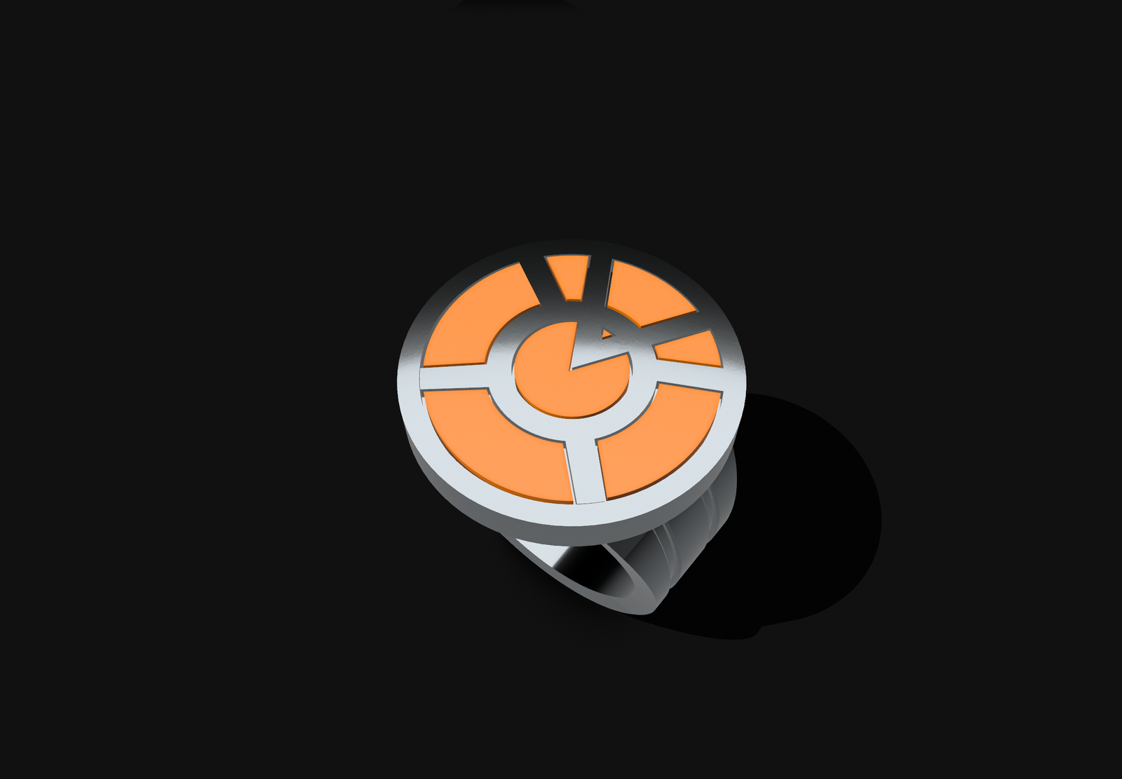 Orange Lantern Ring (Classic) - Orange Lantern render